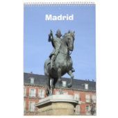 Calendrier du mur de Madrid 12 mois (Protection)