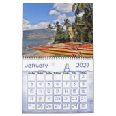 Calendrier du mur de Maui Hawaii (Jan 2027)