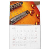 Calendrier du mur de photos de guitare (Mar 2027)