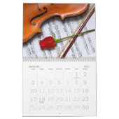 Calendrier du mur de photos de violon (Jan 2027)