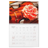 Calendrier du mur de photos de violon (Mar 2027)