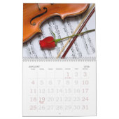 Calendrier du mur de photos de violon (Jan 2026)
