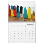 Calendrier du mur de surf (Jan 2026)
