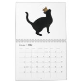 Calendrier du mur des chats noirs (Jan 2026)