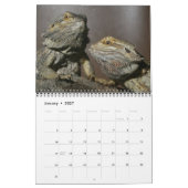 Calendrier du mur des Lizards par J.W. Patrie. (Jan 2027)