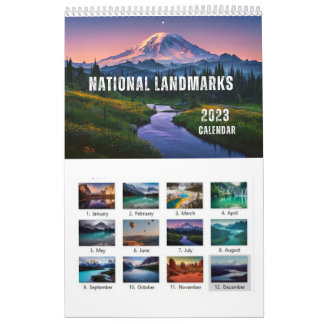 Calendrier du mur des monuments nationaux 2023