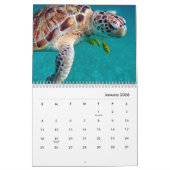 Calendrier du mur des tortues marines (Jan 2026)