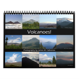 Calendrier du mur des volcans par J.W. Patrie.