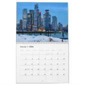 Calendrier du mur d'humeur de New York pour 2025 (Jan 2026)