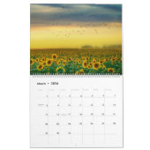 Calendrier du mur photo de tournesol 2025 (Mar 2026)