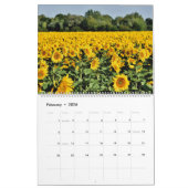 Calendrier du mur photo de tournesol 2025 (Feb 2026)