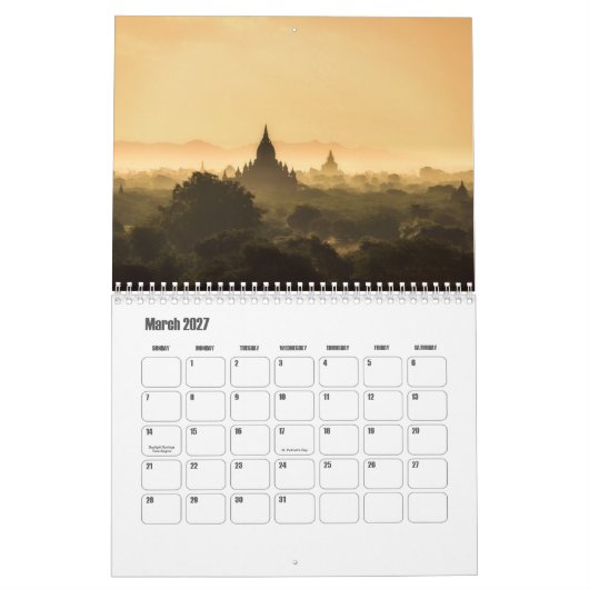 Calendrier du Myanmar (Mar 2027)