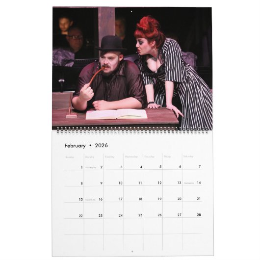 Calendrier du New Line Theatre 2020 (Feb 2026)