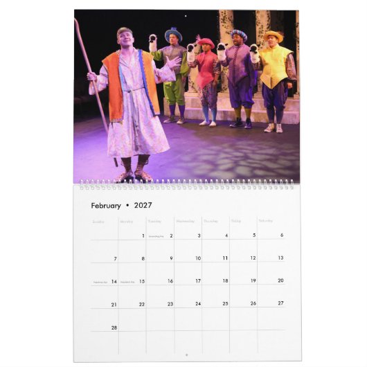 Calendrier du New Line Theatre 2021 (Feb 2027)