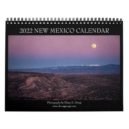Calendrier du Nouveau-Mexique 2022 (Protection)
