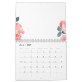 Calendrier du Nouvel An 2023, Fleurs, Jan (Mar 2027)