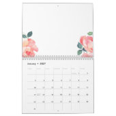 Calendrier du Nouvel An 2023, Fleurs, Jan (Jan 2027)