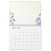 Calendrier du Nouvel An 2023, Fleurs, Jan (Feb 2027)