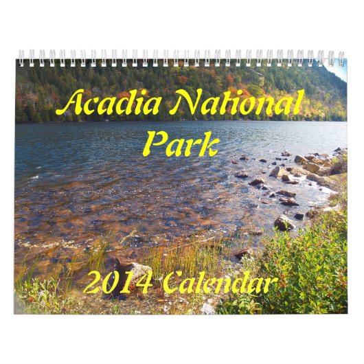Calendrier du parc national 2014 d'Acadia (Protection)