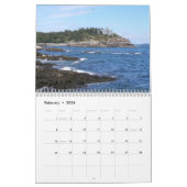 Calendrier du parc national 2016 d'Acadia (Feb 2026)