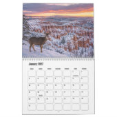 Calendrier du Parc National de Bryce Canyon (Jan 2027)