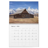 Calendrier du parc national de Grand Teton (Feb 2026)