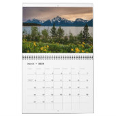Calendrier du parc national de Grand Teton (Mar 2026)
