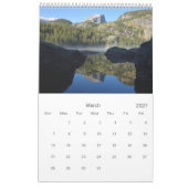 Calendrier du parc national des Rocheuses (Mar 2027)
