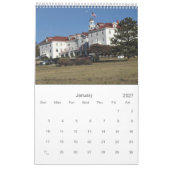 Calendrier du parc national des Rocheuses (Jan 2027)