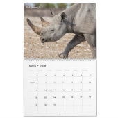 Calendrier du parc national d'Etosha 2020 (Mar 2026)
