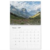 Calendrier du parc national Glacier (Feb 2027)