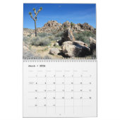 Calendrier du parc national Joshua Tree 2020 (Mar 2026)