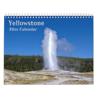 Calendrier du parc national Yellowstone