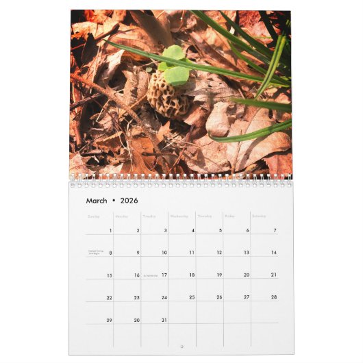 Calendrier du pays de ferme (Mar 2026)