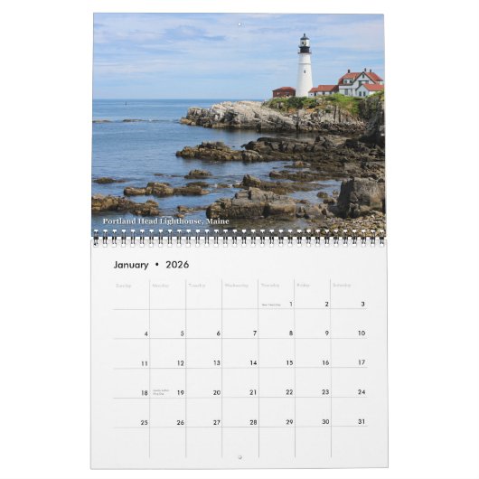 Calendrier du phare 2022 LighthouseGuy.com (Jan 2026)