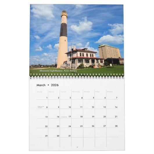 Calendrier du phare 2022 LighthouseGuy.com (Mar 2026)