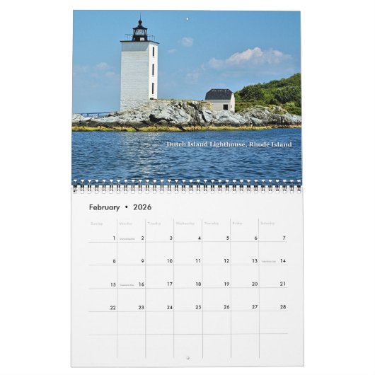 Calendrier du phare 2022 LighthouseGuy.com (Feb 2026)