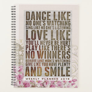 Calendrier du planificateur 2019 Citation Inspirat
