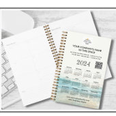 Calendrier du planificateur de code QR du logo de 