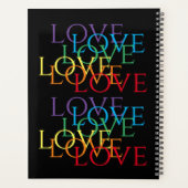 Calendrier du planificateur RAINBOW LOVE II 8x11 (Dos)