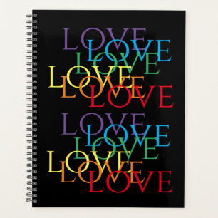 Calendrier du planificateur RAINBOW LOVE II 8x11