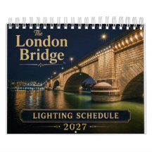 Calendrier du programme d'éclairage de London Brid