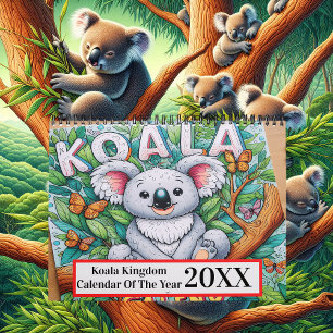 Calendrier Du Royaume De Koala De L'Année 2025/202