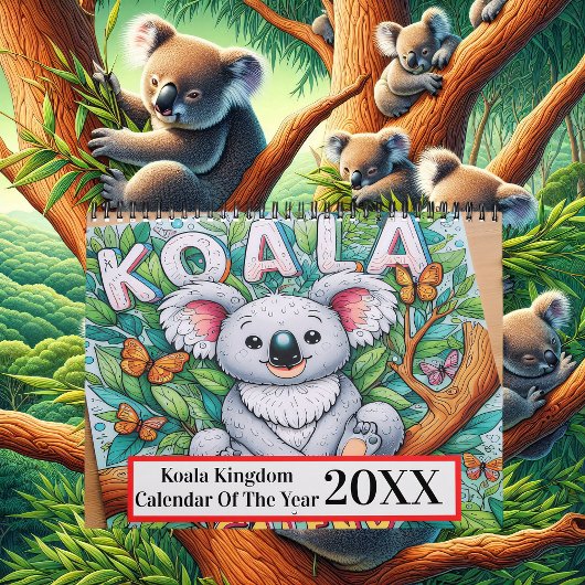 Calendrier Du Royaume De Koala De L'Année 2025/202