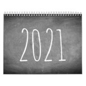 Calendrier du tableau de bord personnalisé noir et (Protection)