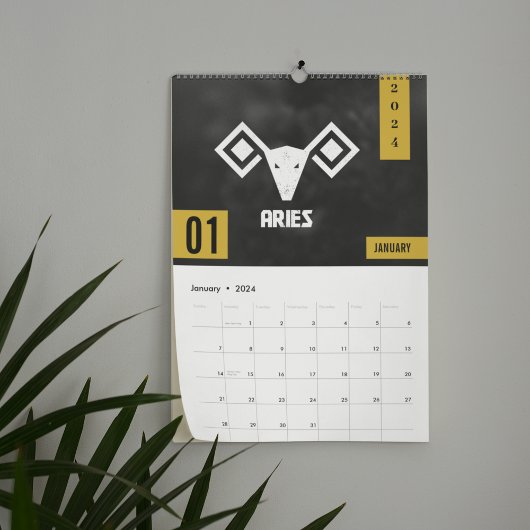 Calendrier du zodiaque védique - Art Rashi géométr