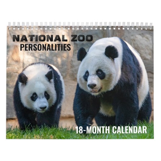 Calendrier du zoo national 2022 de Smithsonian (Protection)