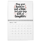 Calendrier d'une année d'inspiration (Feb 2027)