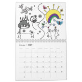 Calendrier d'une année lunaire (Jan 2027)