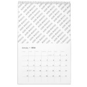 Calendrier d'une page Ajouter vos photos (Jan 2026)